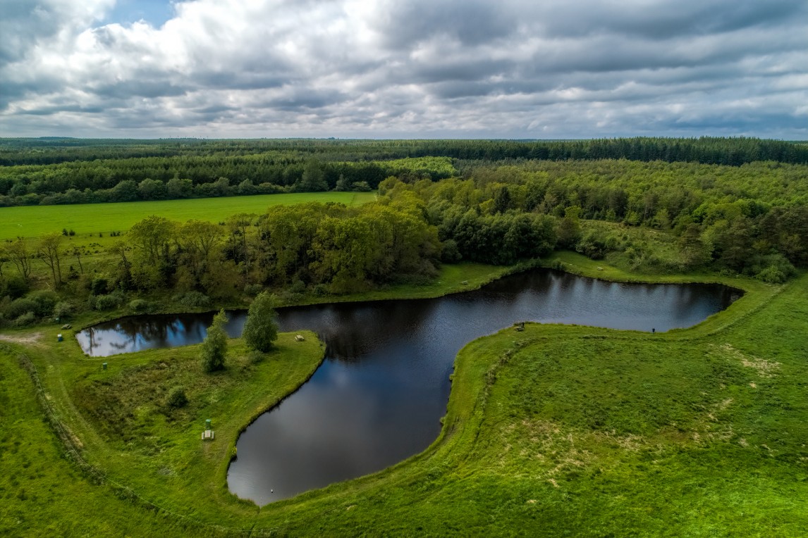 6500 m2 fiskesø midt i Klosterheden i vestjylland